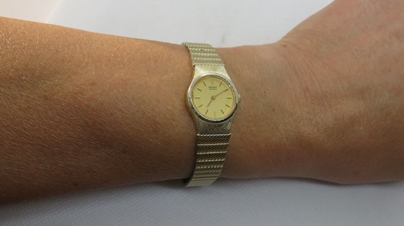 Vintage Seiko Gold Plated Dress Watch / Gold Quartz Watch / - Etsy