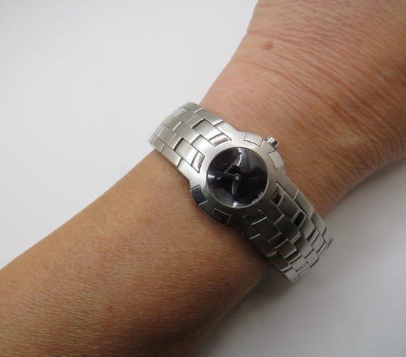 Vintage watch / womens watches 6.7" / Maurice Lacroix watch / vintage Watch / black dial watch / vintage sport / watch / gift for her / v4