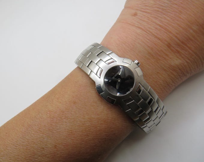 Vintage watch / womens watches 6.7" / Maurice Lacroix watch / vintage Watch / black dial watch / vintage sport / watch / gift for her / v4
