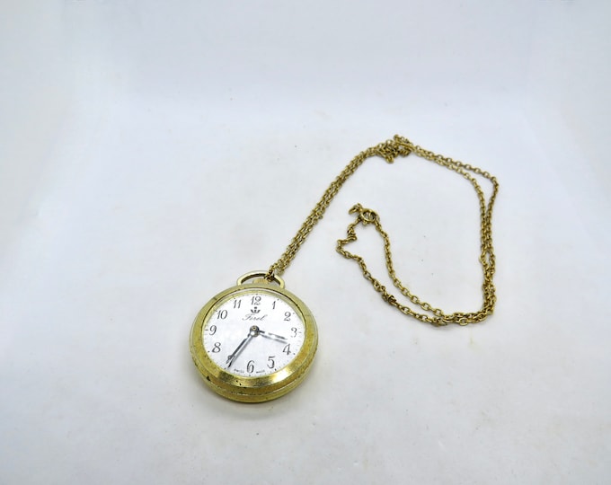 Vintage pocket watch gold mechanical watch / Gold Dress Watch /  ladies Watch /  Gift for her
