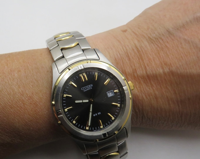 Vintage sports watch / stainless citizen watch / gents Dress Watch /  Watch / Gift for him (N19)