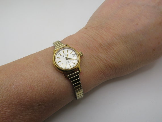 vintage gold watch / Rotary watch automatic / mechanical Auto watch / womans watch / watch / vintage  / sports watch (g16)