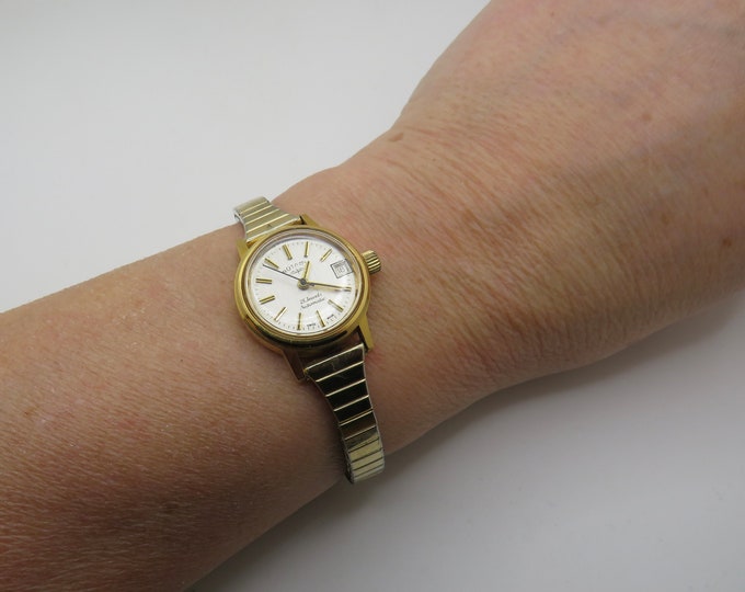 vintage gold watch / Rotary watch automatic / mechanical Auto watch / womans watch / watch / vintage  / sports watch (g16)