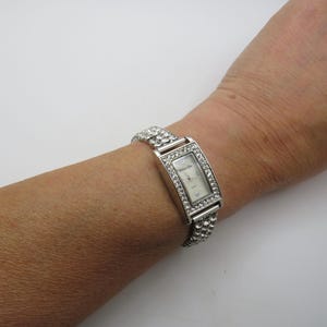 Vintage cocktail watch / Quartz watch / sparkle  watch / wrist size 7&quot; / womens Watch /  Gift for her (x5)