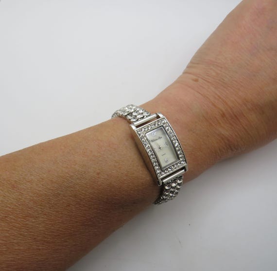 Vintage cocktail watch / Quartz watch / sparkle  watch / wrist size 7" / womens Watch /  Gift for her (x5)