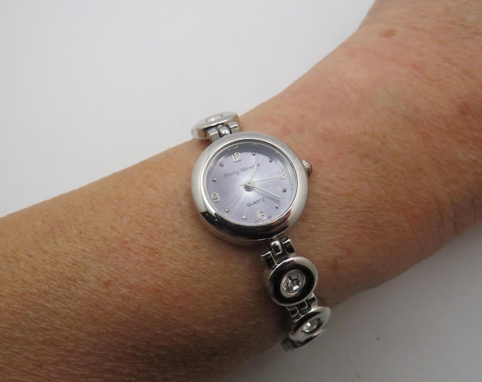 Vintage cocktail watch / Quartz watch / sparkle  watch / wrist size 7.1" / womens Watch /  Gift for her (s12)