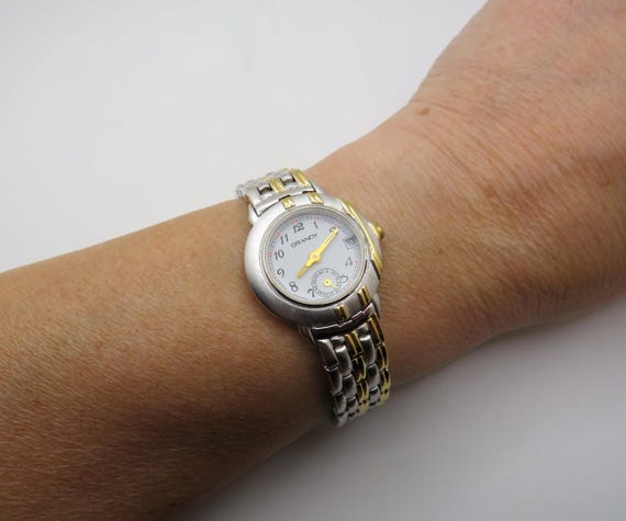 GRANDY Casual Sub dial Watch for Women / Stainless Steel band / two tone gold Watch / womens Watch / Accurist  Gift for her (w3)