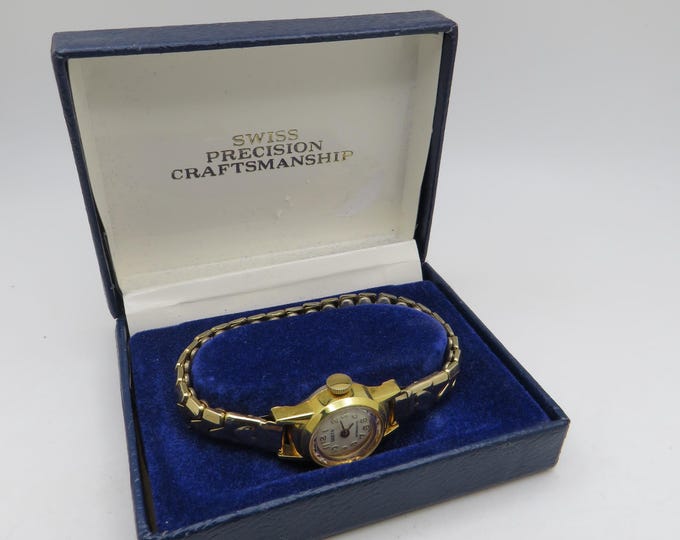 Vintage Gold Plated Swiss Mechanical Watch: Antimagnetic Dress Timepiece (x3)