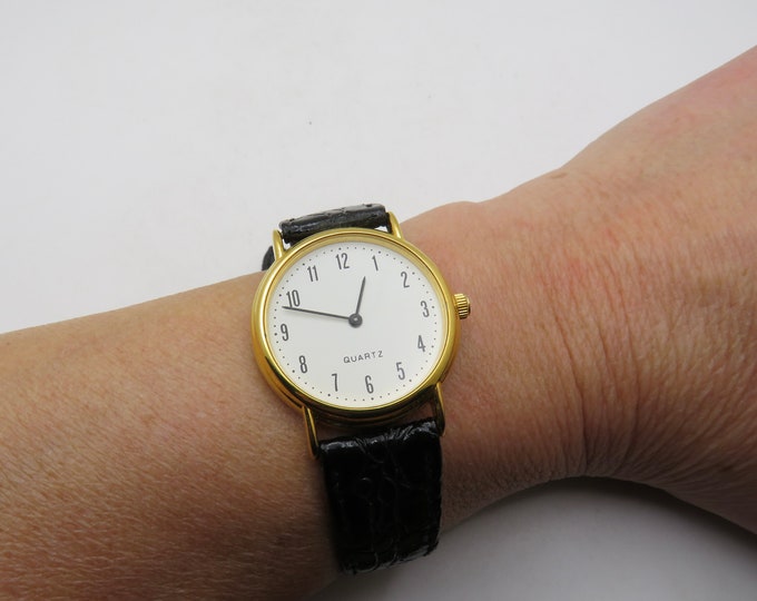 Vintage watch / dress watch / white dial watch / vintage gents Watch / watch / vintage sport  / gift for him (h3)
