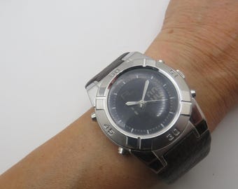 Vintage Sportuhr / Zwillingsuhr / Armbanduhr / Vintage Herrenuhr / Armbanduhr / Vintage Sport / Geschenk für Ihn (x22)