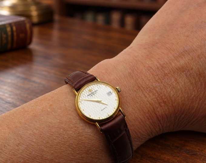 Vintage Raymond Weil Gold dress watch / gold Quartz watch / Gold Dress Watch / Womans Watch /  Gift for her (S19)