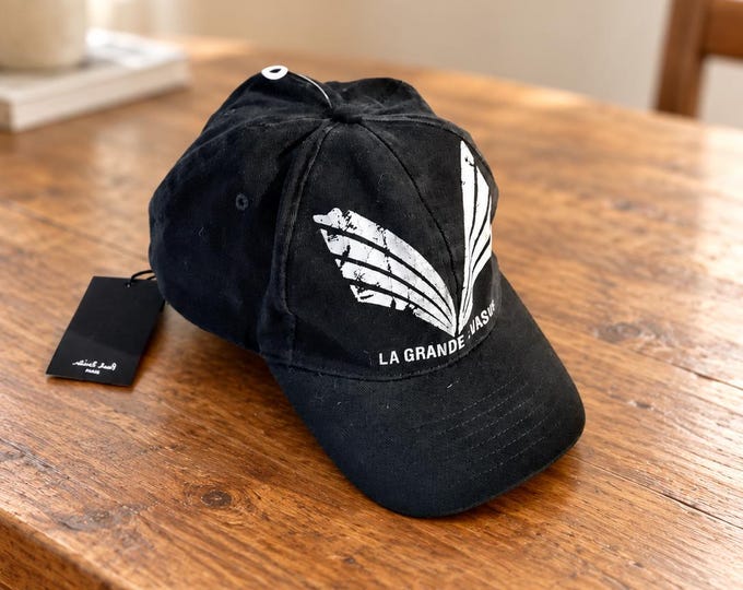 Vintage Paul Smith La Grande Evasion Cap – Black/Blue, Size L (NOS)