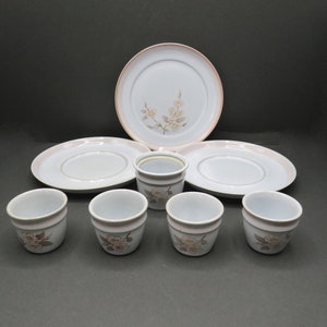 Denby tea set Normandy / 8x vintage denby  / English / denby / discontinued