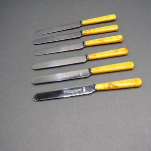 vintage Knife set / george bowen & sons / knife sets / Birmingham plate / England Cutlery / finest cutlery (rb)