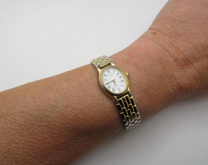 vintage seiko wrist watch / womans gold watch / wrist 6.9" watch / vintage gift / watch / ladies watch (w13)