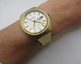 zegarek automatyczny vintage / szwajcarski mechanizm / rzadki / zegarek nakręcany / męski zegarek prezent dla niego s5