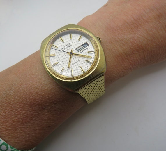 vintage automatic watch watch / Swiss movement / Rare / Winding watch / gents watch gift for him  s5