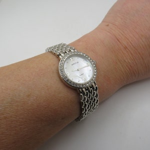 Reloj vintage / nácar / reloj de cuarzo / reloj de diamantes exclusivo / reloj de mujer / regalo para ella (k5)