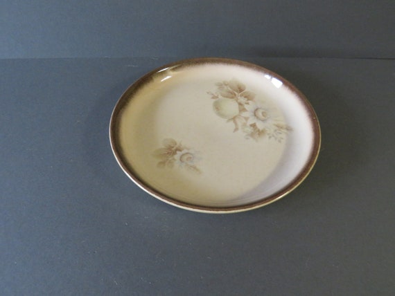 Vintage Denby Memories /  Denby discontinued / side plate / Claire Bernard / Rare Espresso / retro coffee / made in England