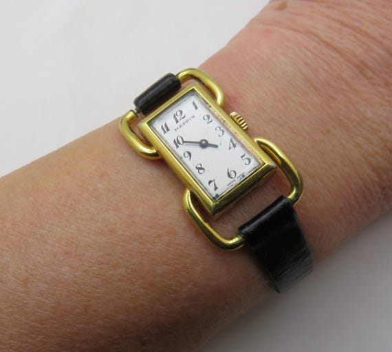 vintage mappin tank swiss watch/ mechanical watch / vintage rectangle wrist watch / vintage Watch / wrist5.8- 7.5" max / ladies  watch