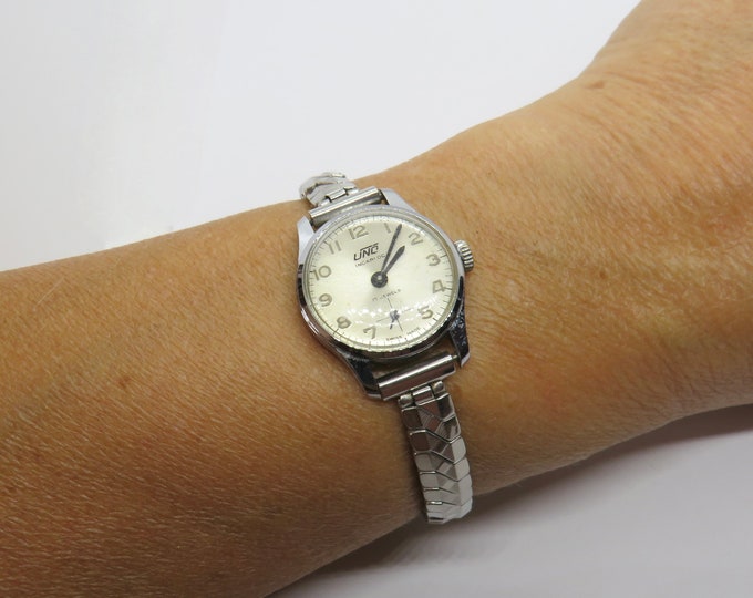 vintage Swiss uno watch company / gift for her / vintage wrist watch / mechanical  watch / vintage watch / vintage 50s / womans  watch (A1)