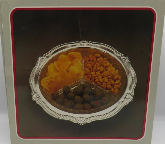 Vintage serving tray / vintage party / 1960s tray / Cocktail Drinks / Serving Tray / boxed