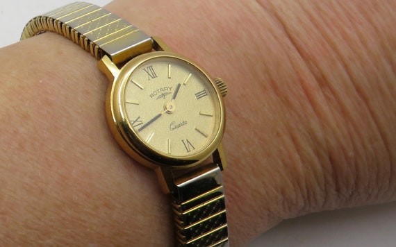 Vintage Rotary Gold watch / gold Quartz watch /  … - image 5