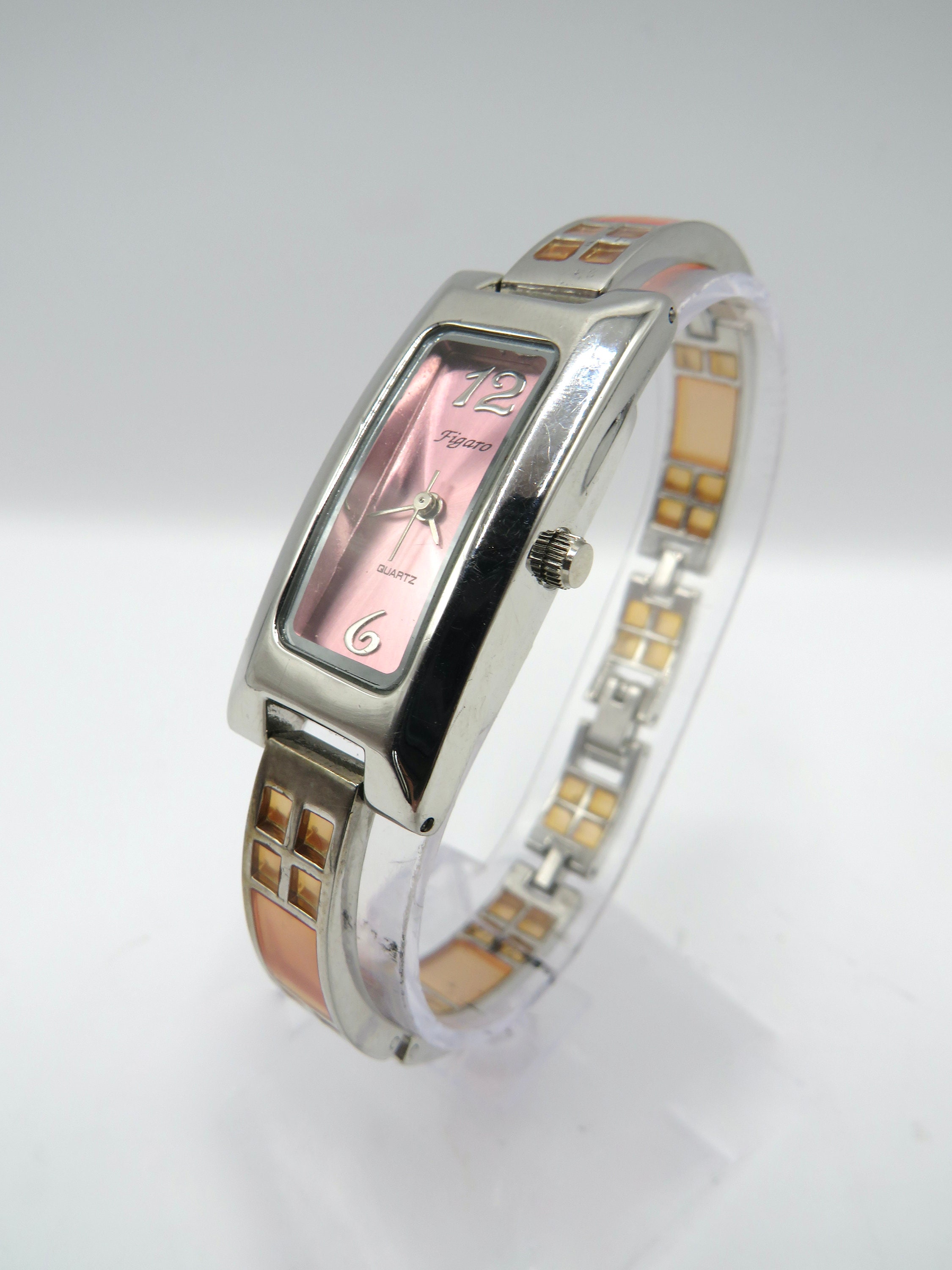 Vintage Tank Watch Figaro Dress Watch Two Tone Quartz Watch Ladies Dress Watch Ladies Watch Gift for Her Etsy Ireland