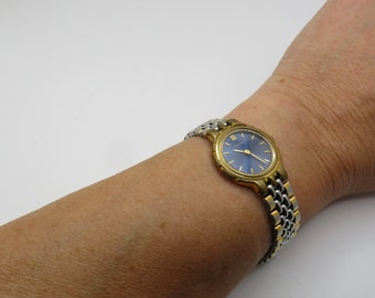 Pulsar Blue Dial Day Date Ladies Vintage Wrist Watch Two  display picture 1