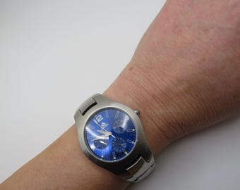 vintage watch / blue gift / vintage sports watch / Adidas watches / vintage Watch / 7.6" wrist size / vintage sport  / ladies watch / d20