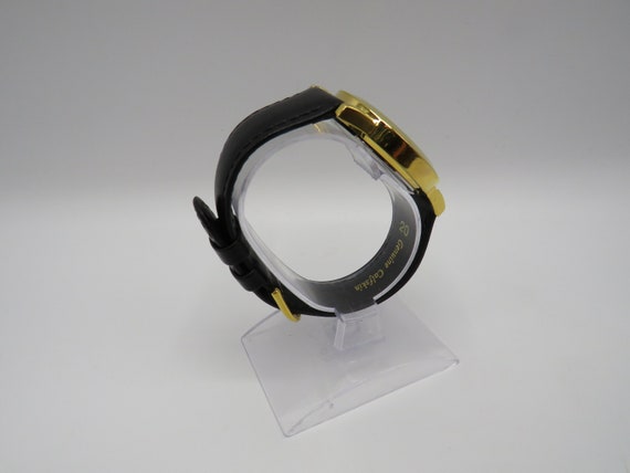 Vintage dress date gold watch / quartz watch / di… - image 7