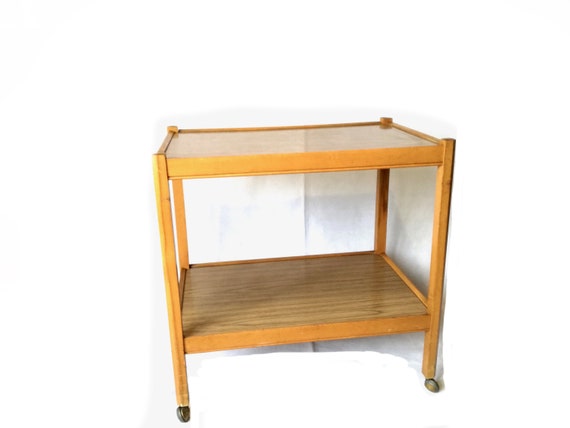 Vintage Wooden Trolley Teak Bar Cart Retro Singapore Vintage Wooden Trolley Teak Bar Cart, Worlds Away Furniture Australia