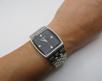Vintage dress watch / square watch / diamond watch / vintage gents Watch / watch / vintage sport  / watch / mens watch