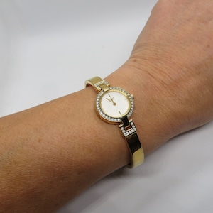 vintage citizen gold watch / 7&quot; wrist size watch / vintage womans  90s watch / Japan watch / vintage Watch / watch  ladies  watch (g29)