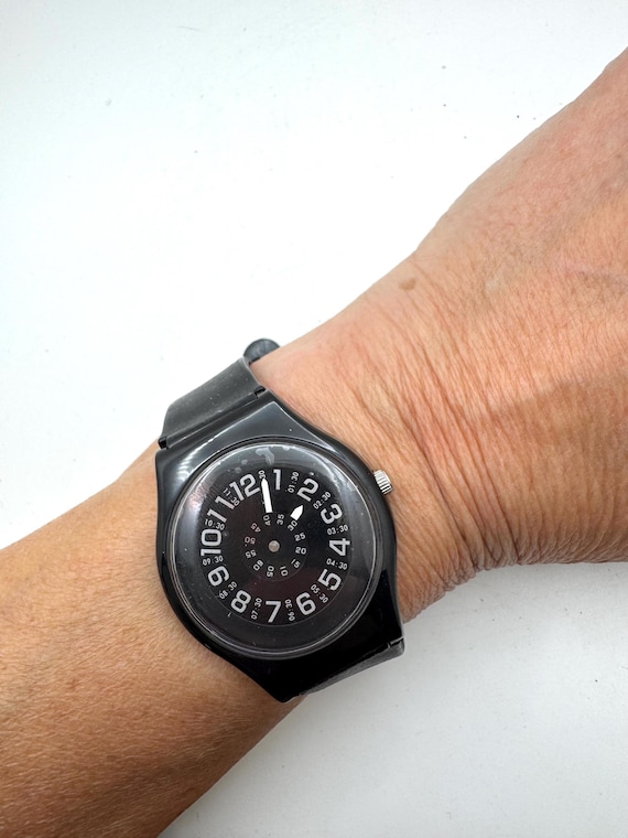 Softech London, Black,Second wheel Watch, 38mm deadstock (Y19)