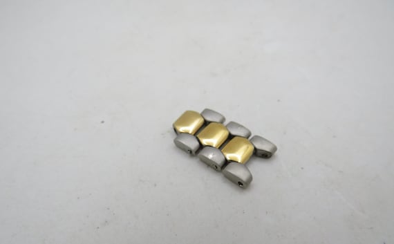 vintage Rotary 4436 / two tone bracelet links x3 ladies (y33)
