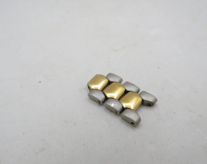 vintage Rotary 4436 / two tone bracelet links x3 ladies (y33)