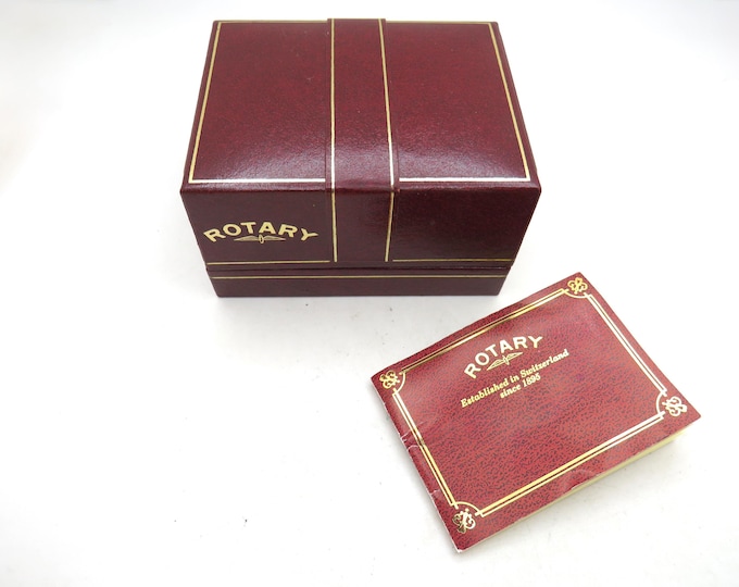 Vintage rotary watch /  two tone gold Dress Watch / womens Watch /  Gift for her / original Box