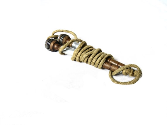 Vintage skipping rope  / wooden toys / vintage playground toys /  gym