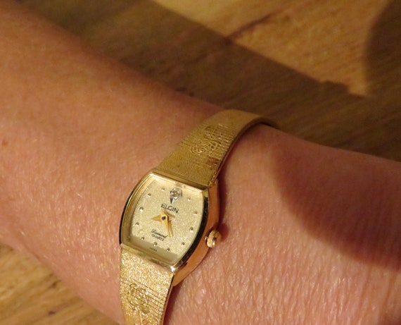 vintage watch / Diamond classic ladies Watch / Elg