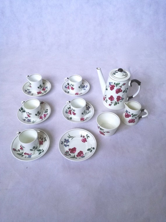 vintage small tea set / paragon china / VINTAGE china / vintage coffee set  / retro coffee / retro coffee set /