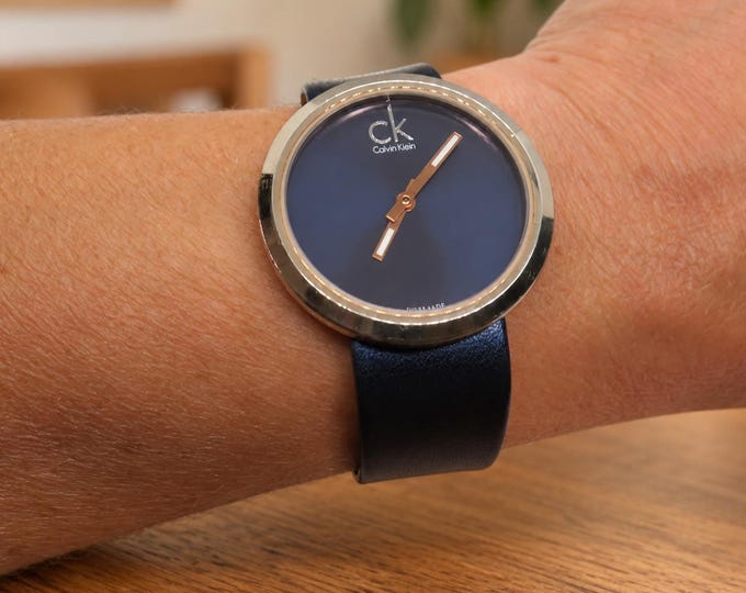 Vintage Calvin Klein Quartz Watch: Gents Swiss Dress Watch