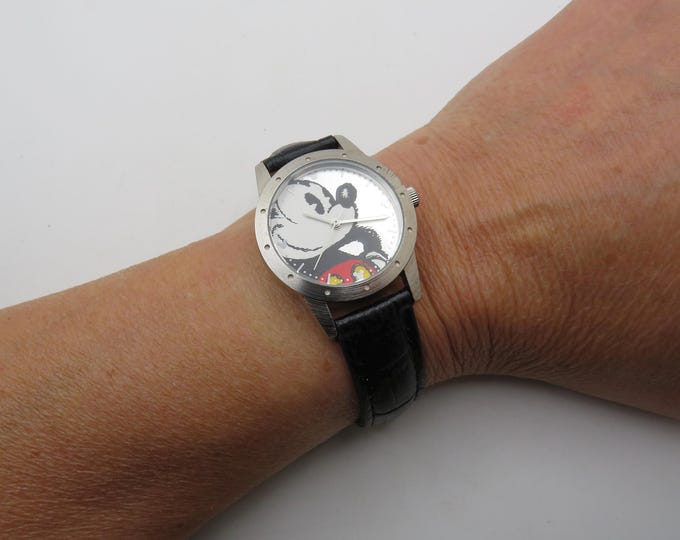 Vintage Disney /  Mickey Mouse Limited edition / silver watch / vintage sport  / watch / unisex watch / vintage x21