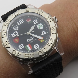 sport watch / cotton traders watch / Quartz watch / black dial watch / gents Watch / watch / vintage divers watch / mens watch x20
