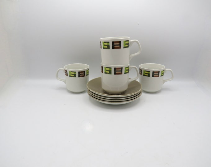 Vintage j & g meakin pottery kitchen / vintage cup set / vintage kitchen / vintage / vintage design / made in England