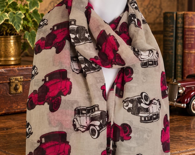 vintage car Scarf / Fashion Accessories classic car scarves