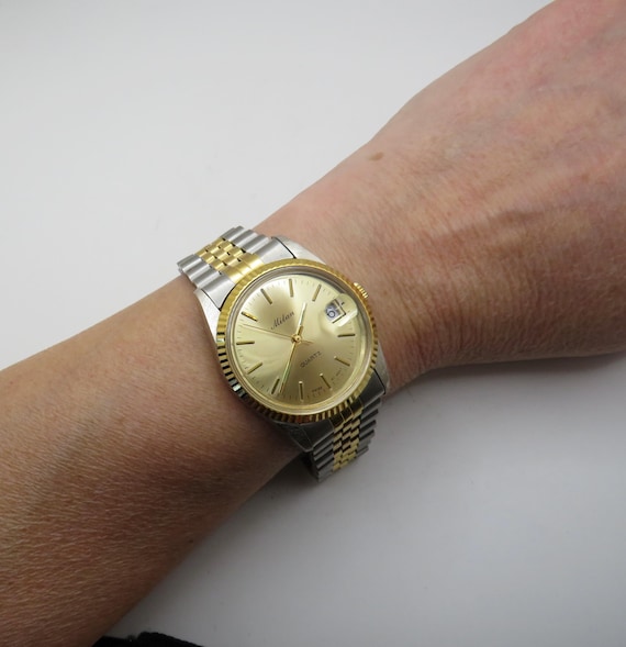 milan watch / sports watch / Vintage Hong Kong / Quartz watch / Dress Watch /  Watch /  Gift for him T29