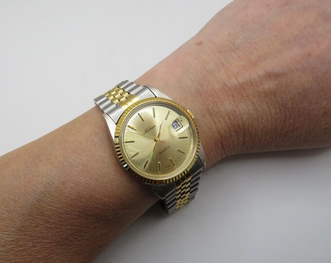 milan watch / sports watch / Vintage Hong Kong / Quartz watch / Dress Watch /  Watch /  Gift for him T29