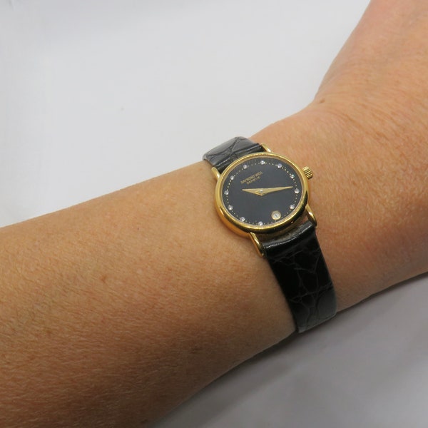 Vintage Raymond Weil Gold plated dress watch / gold Quartz watch /  Gold Dress Watch /  Womans Watch /  Gift for her (J8)