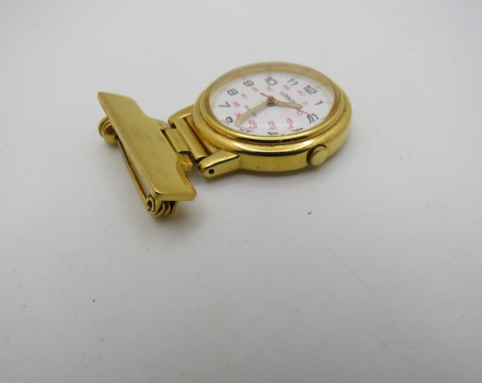 Nurse watch  / nurses watch / vintage fob Watch / vintage sport  / gold watch / womans watch. (x7)